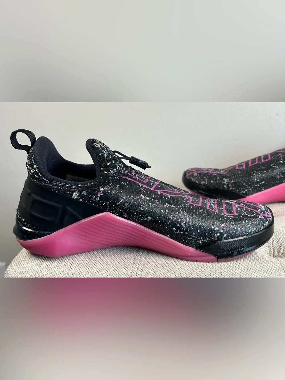 Nike React Metcon AMP Black Pink Cross Training Gym Shoes Womens 9.5 CT9155-063 - Picture 6 of 15